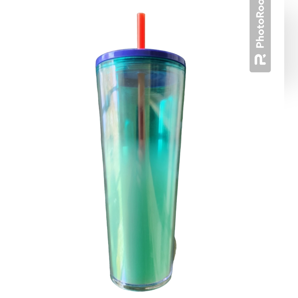 Starbucks Blueberry Ombre Gradient Blue 24oz Tumber with Straw Released 2020